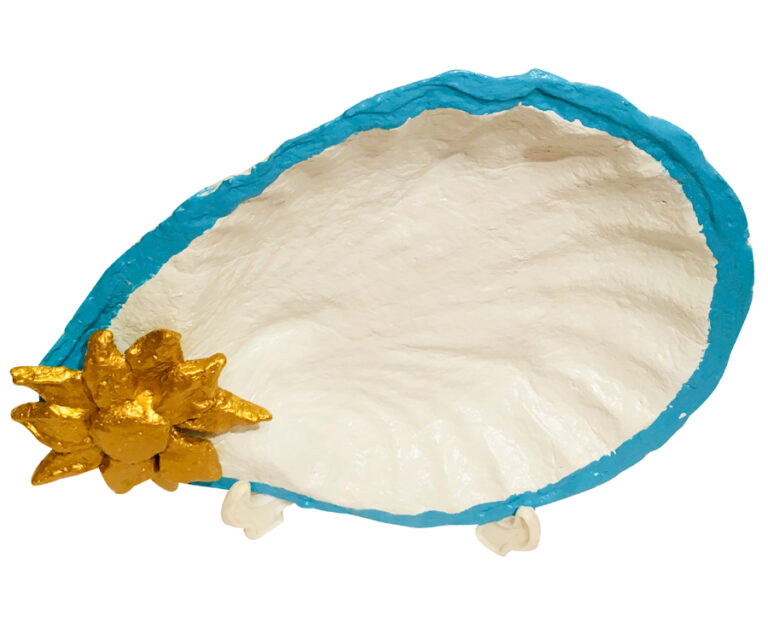 Seashell With Golden Flower - Image 2