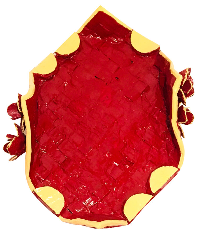 Decorative Tray With Flower - Image 2