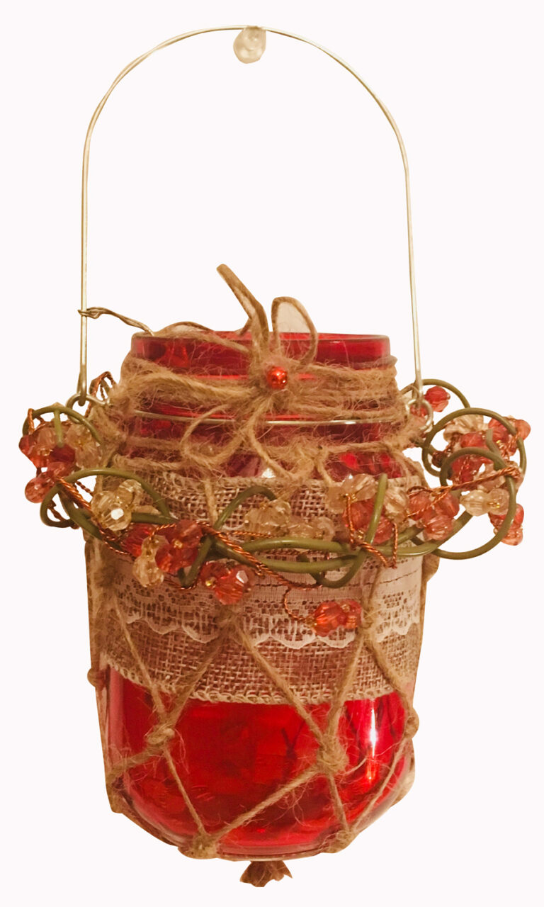 Fishnet Mason Jar